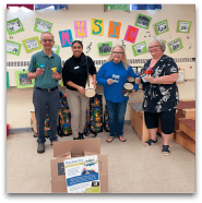 Orthodontic office volunteers at Moody Elementary School